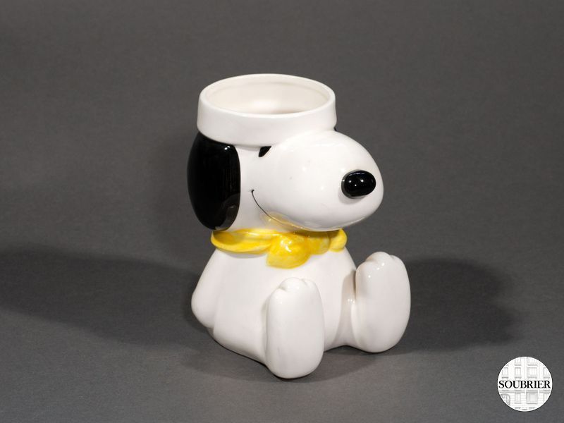 Chien Snoopy faïence