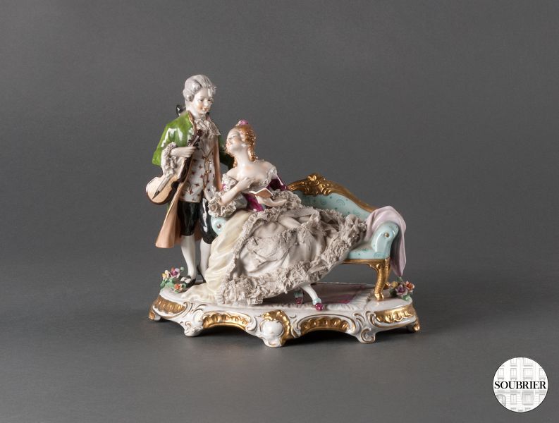 Personnages en porcelaine de Saxe