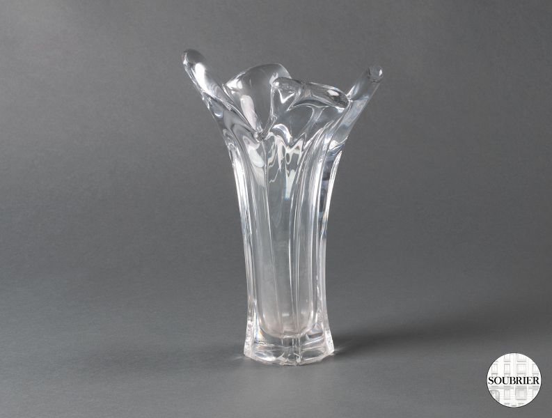 Vase Daum high crystal