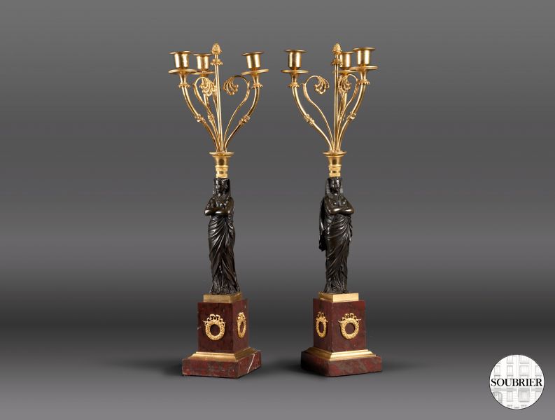 Candelabra with Egyptian