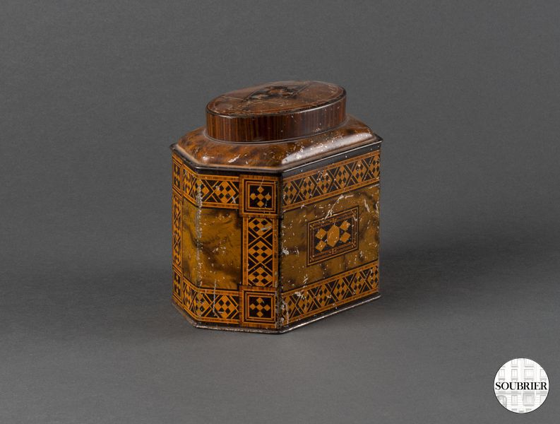 Tole tea canister