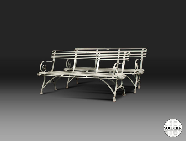 Pair of garden benches