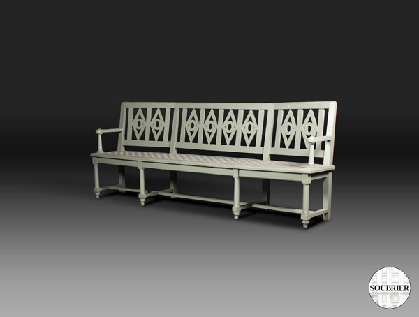 Banquette de jardin XIXe