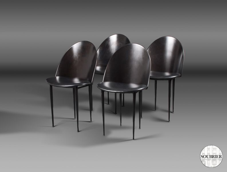 4 chaises par Mourgue