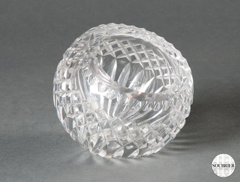 Cut crystal ashtray