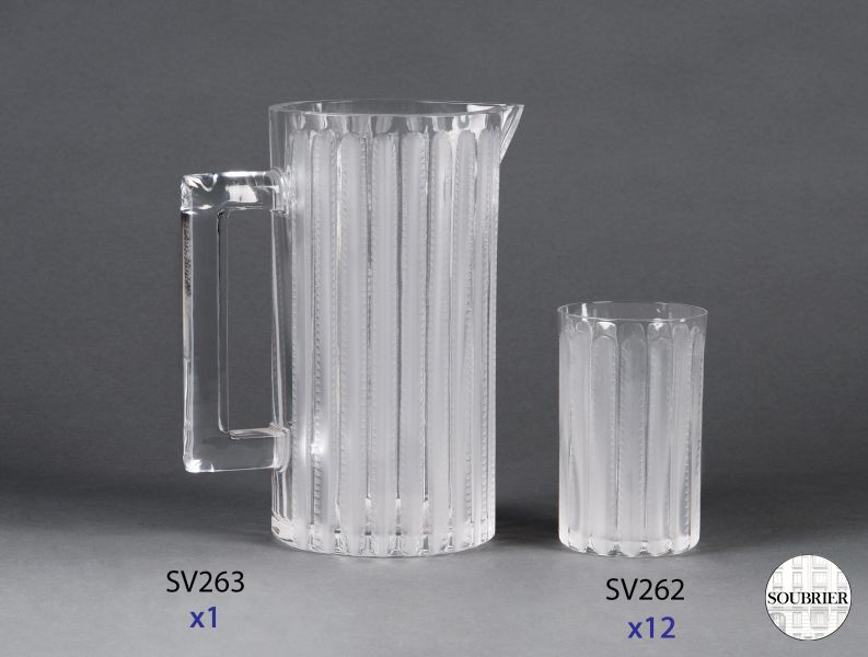 Lalique orangeade glassware