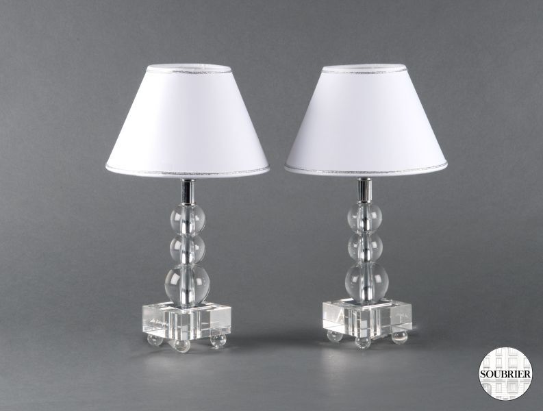 Pair of modern lamps