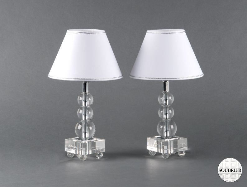 Paire de lampes contemporaines