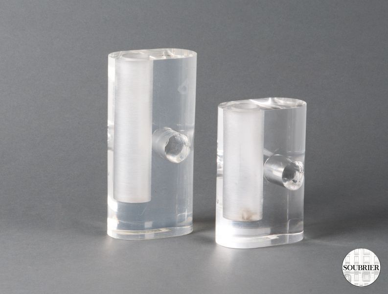 Plexi single-flower vases