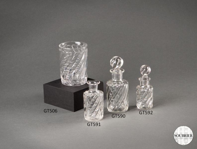 Crystal toilet set