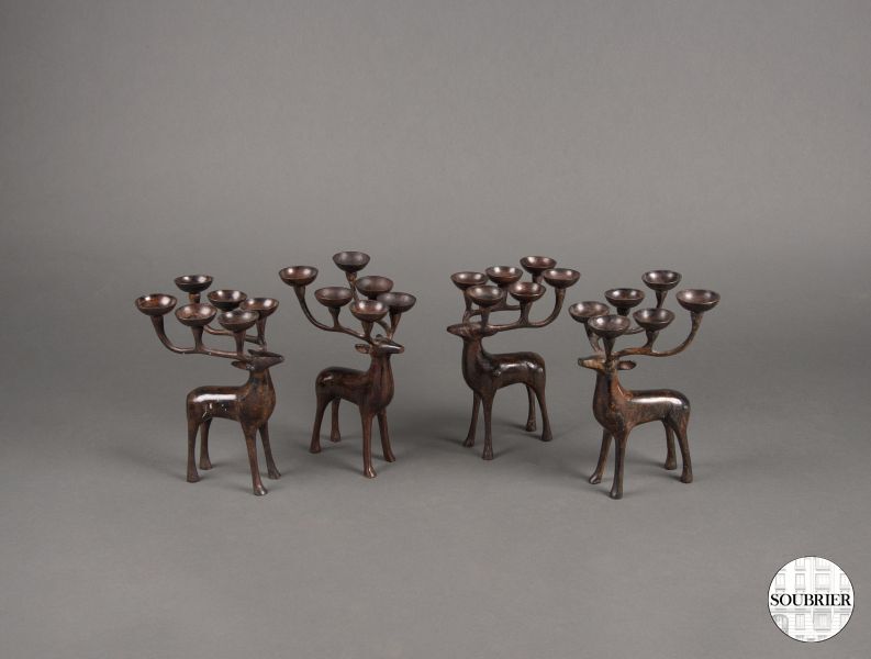 Deer candlesticks