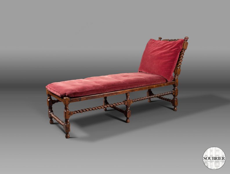 English caned daybed