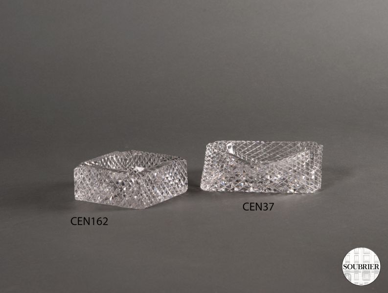 Crystal ashtrays