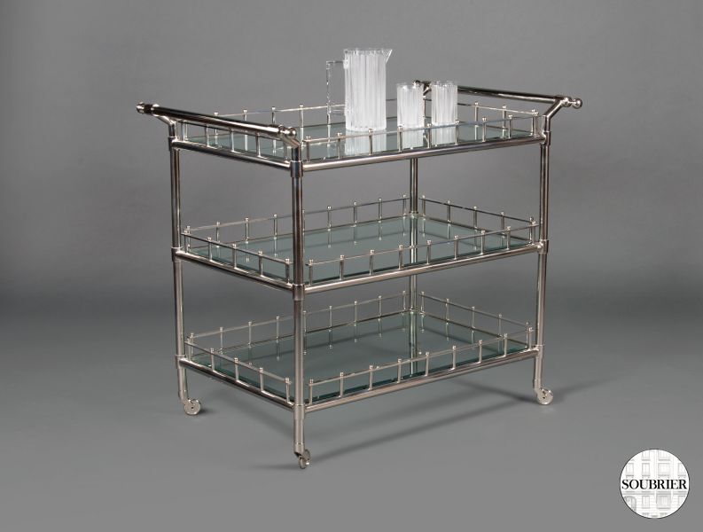 chrome-plated trolley