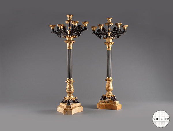 Golden candelabras