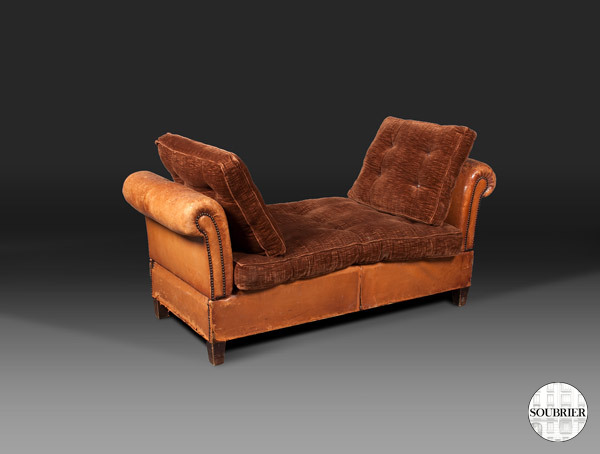Leather club seat
