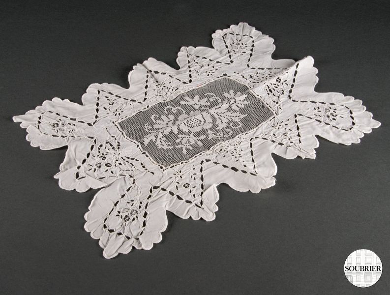 Embroided doily