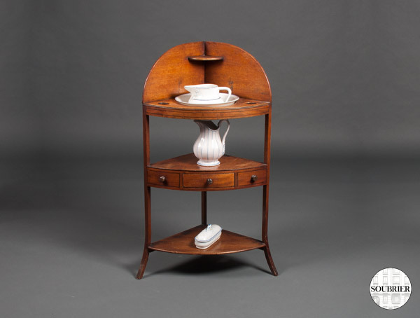 Mahogany vanity corner