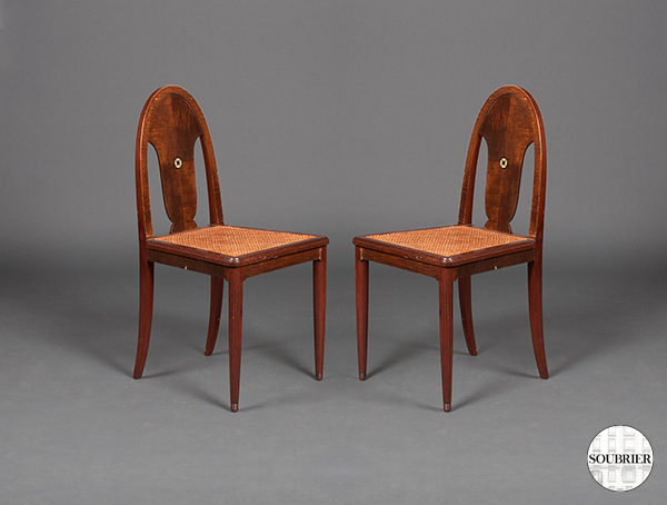 Chaises cannées 1930