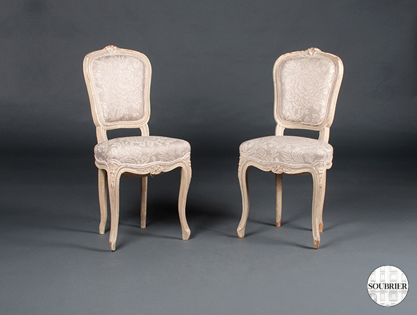 Louis XV chairs gray