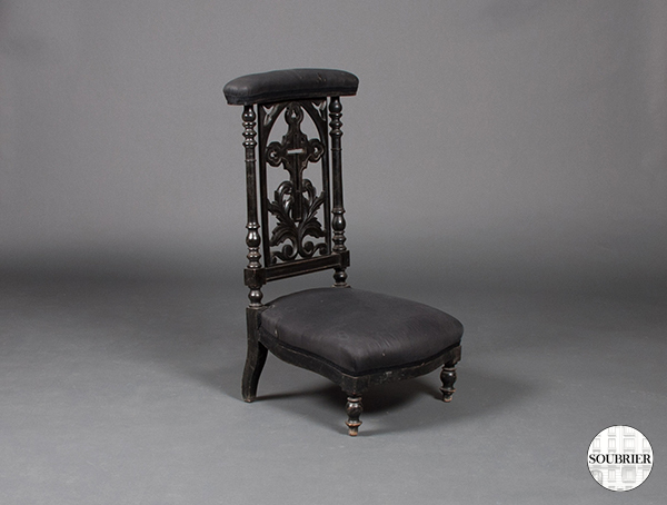 Kneeler black wood