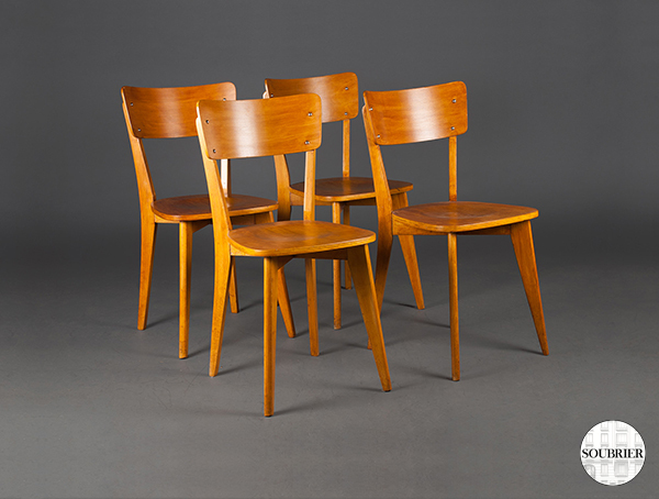 4 beech chairs