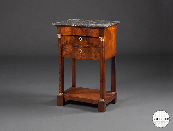 Mahogany bedside table