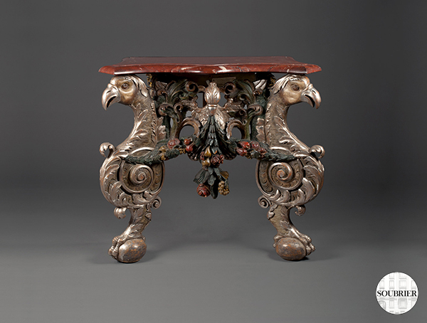 Console baroque polychrome