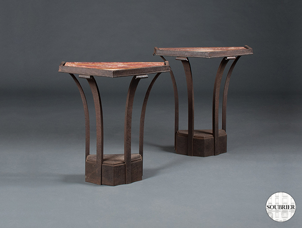 Pair of 1940 console tables