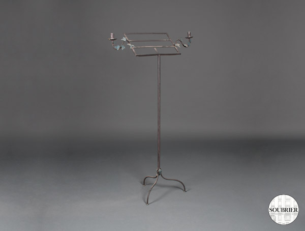 Wrought iron lectern twentieth