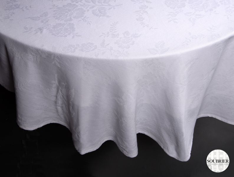 Nappe ronde en damas