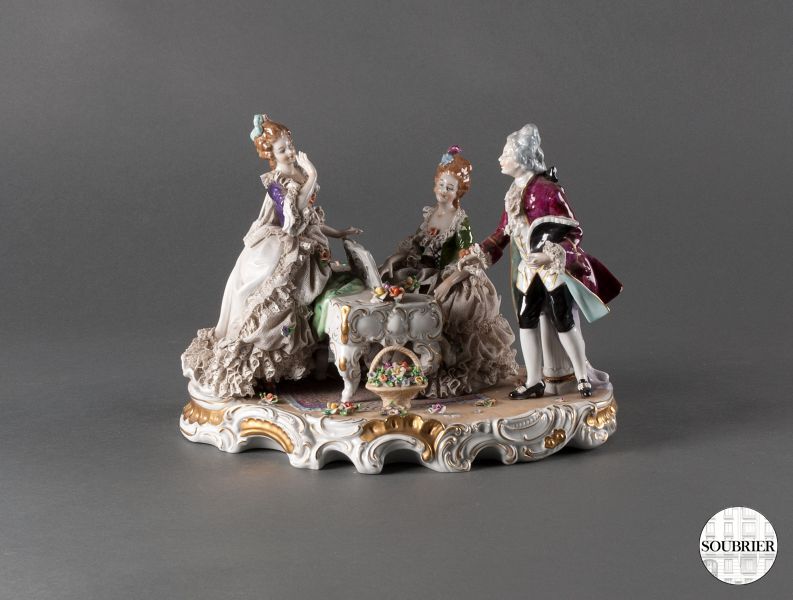 Musiciens en porcelaine de Saxe