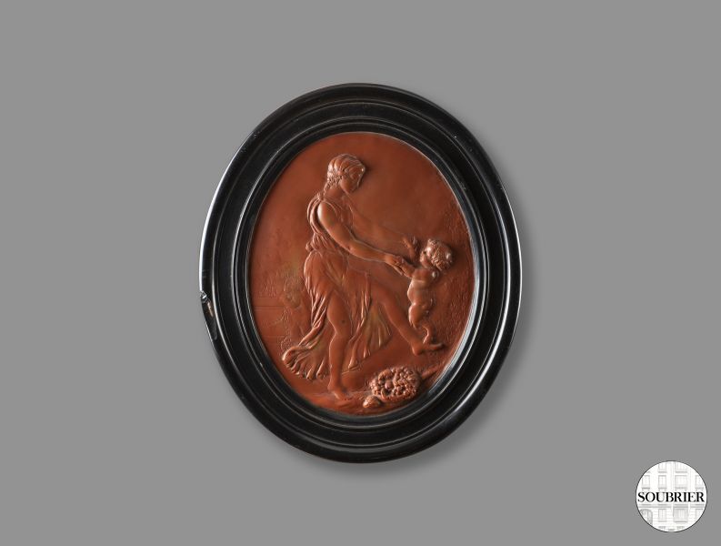 Terra cotta medallion