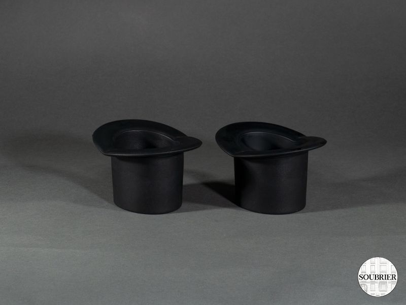 Cendrier gibus noir