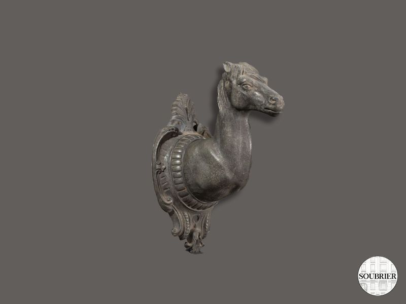 Beaded Collar Metal Horse Whip Holder