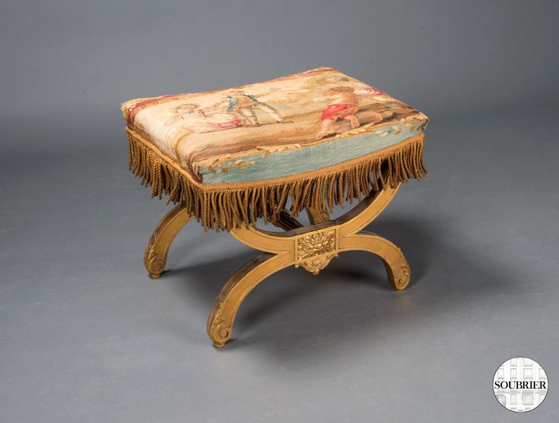 Louis XVI tapestry stool