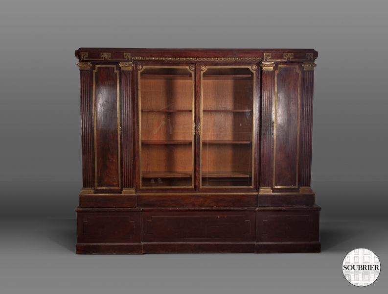 Large mahogany bookcase