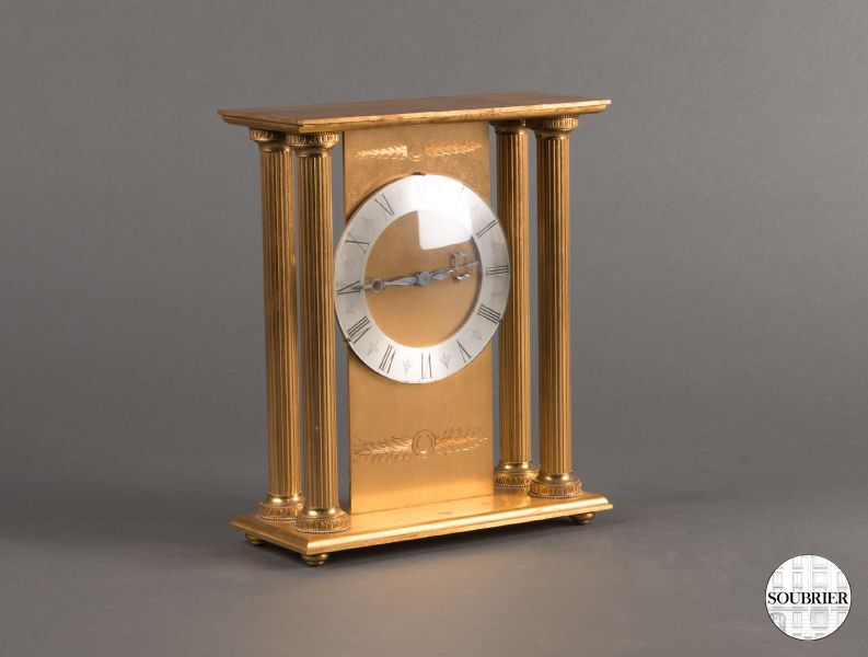 Bronze columns small clock