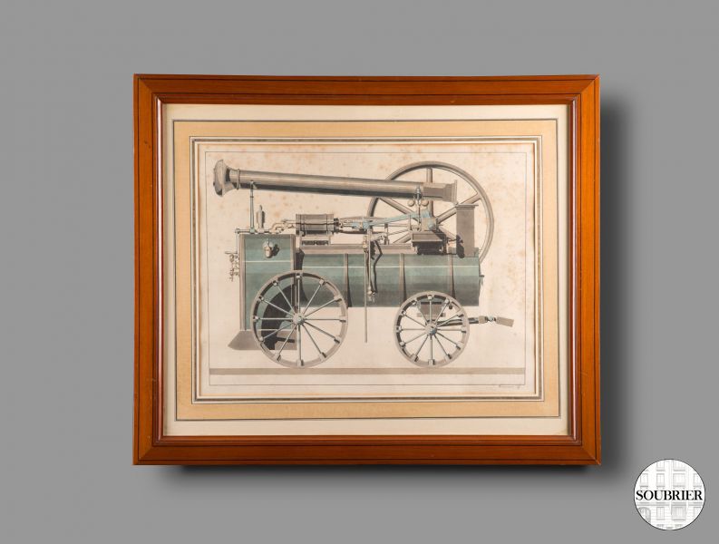 Dessin de locomobile