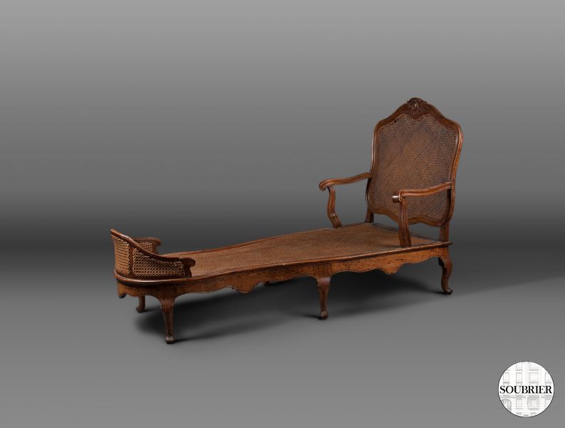 Chaise-longue Louis XV