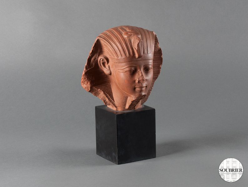 Head of a pharaoh clay