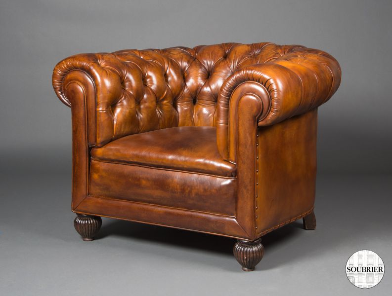Chesterfield armchairs Soubrier Rent Seats Armchair XXth
