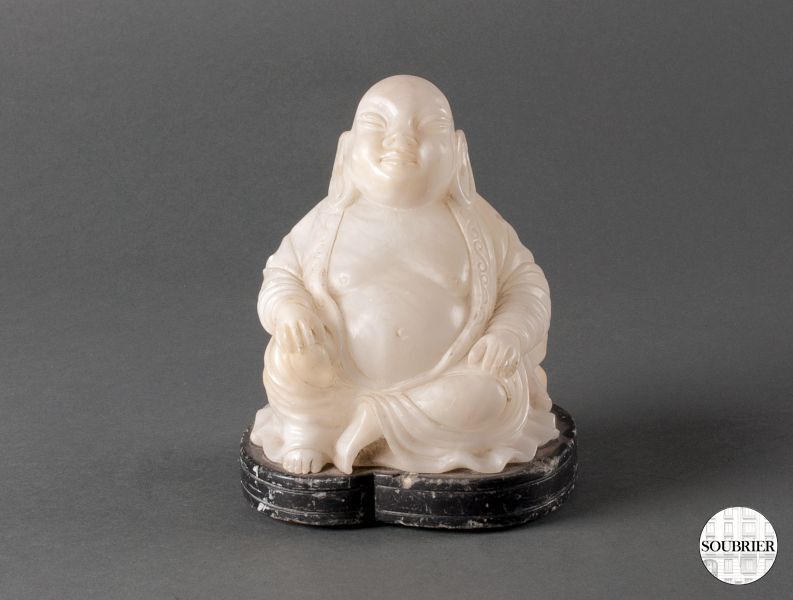 Chinese Buddha in alabaster
