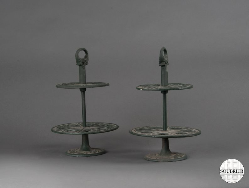 cast iron egg holders