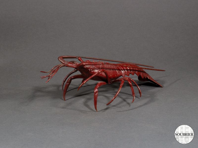 Langouste en bronze 