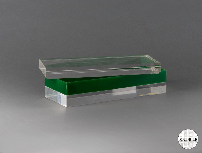 Rectangular plexiglas box Soubrier - Rent Props Casket XXth