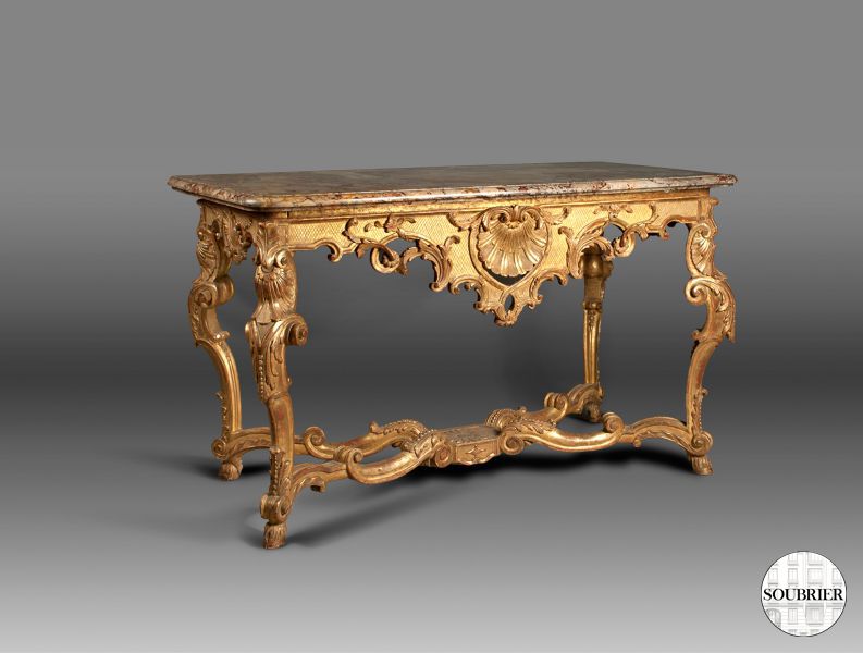 Console dorée Louis XIV