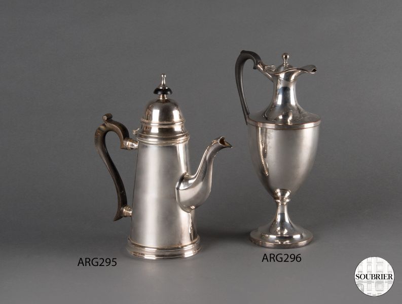 Silver-plated coffee pot