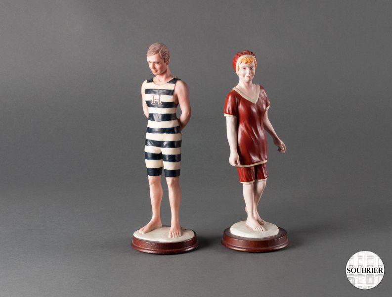 Two bathers resin