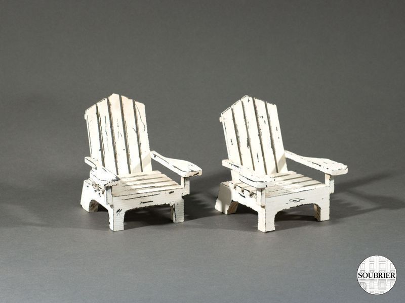 Fauteuil bois laqué blanc